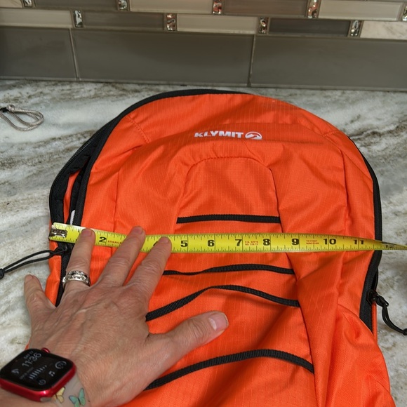 Klymit Echo 12L Orange Backpack NEW TAGS HYDRATION BACK PACK / WAIST PADDING - Picture 8 of 11